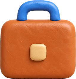 a clay briefcase
