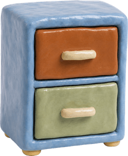a clay filing cabinet