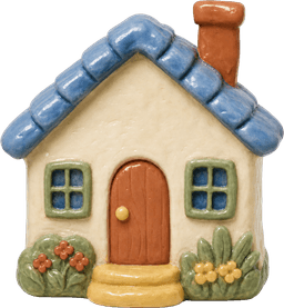 a clay house